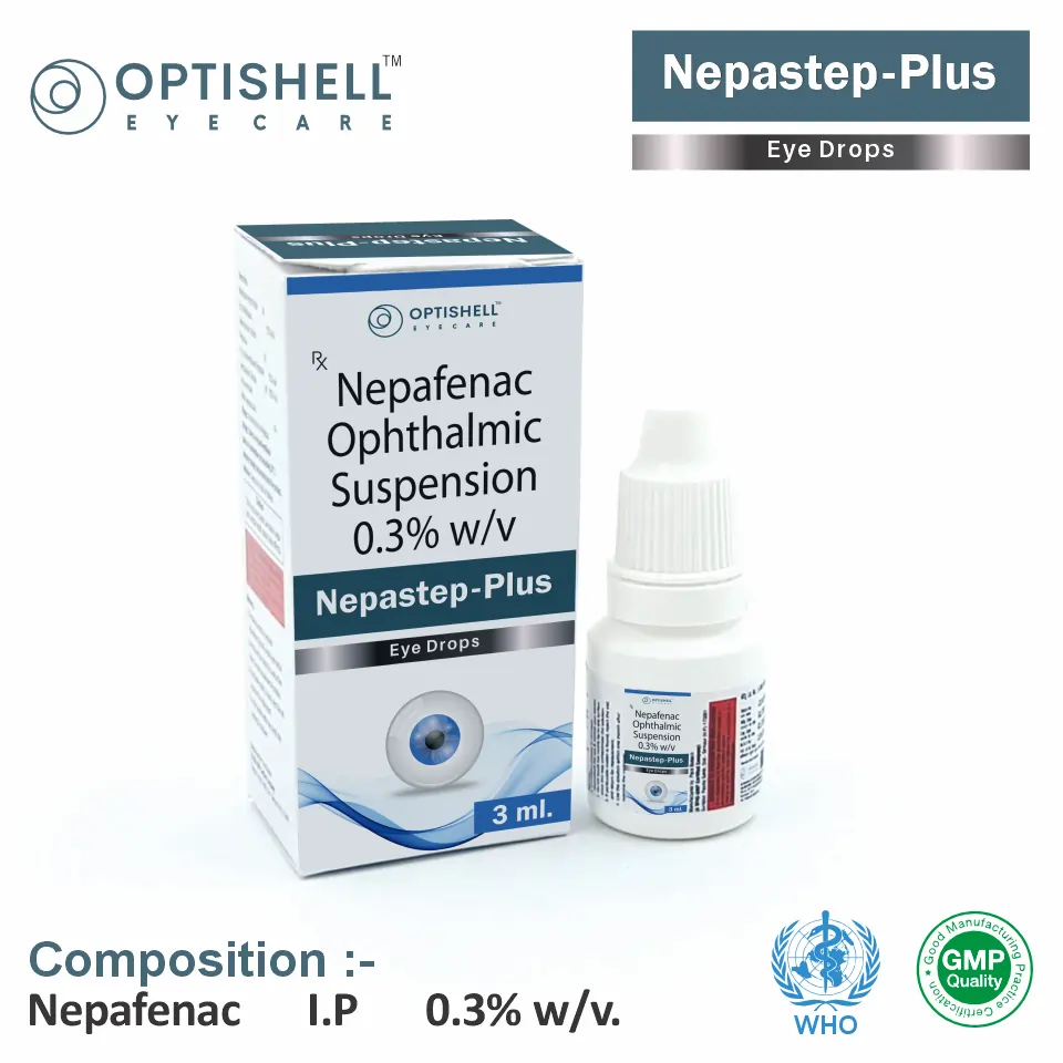 Nepafenac 0.3% w/v Eye Drops – Nepastep Plus